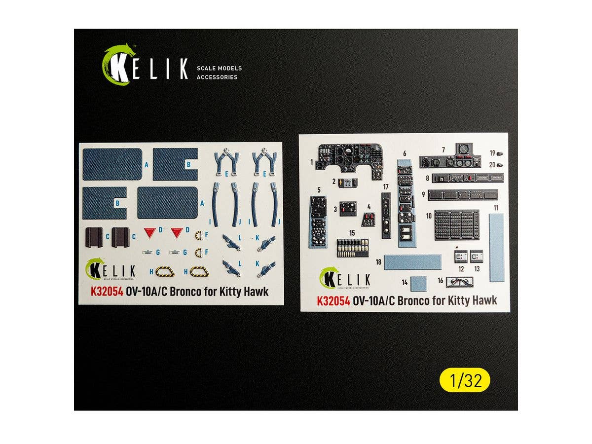 1/32 OV-10A/C 内装3Dデカール (キティーホーク用)