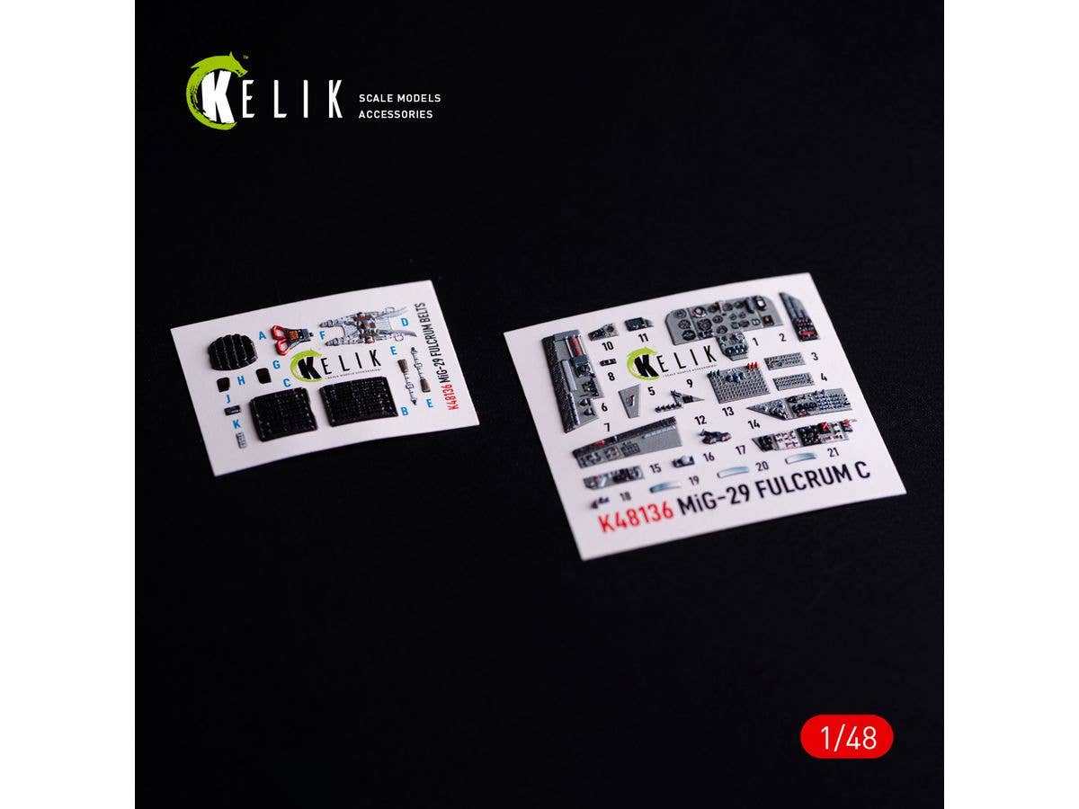 1/48 MiG-29C (9-13) 内装3Dデカール (グレートウォール用)