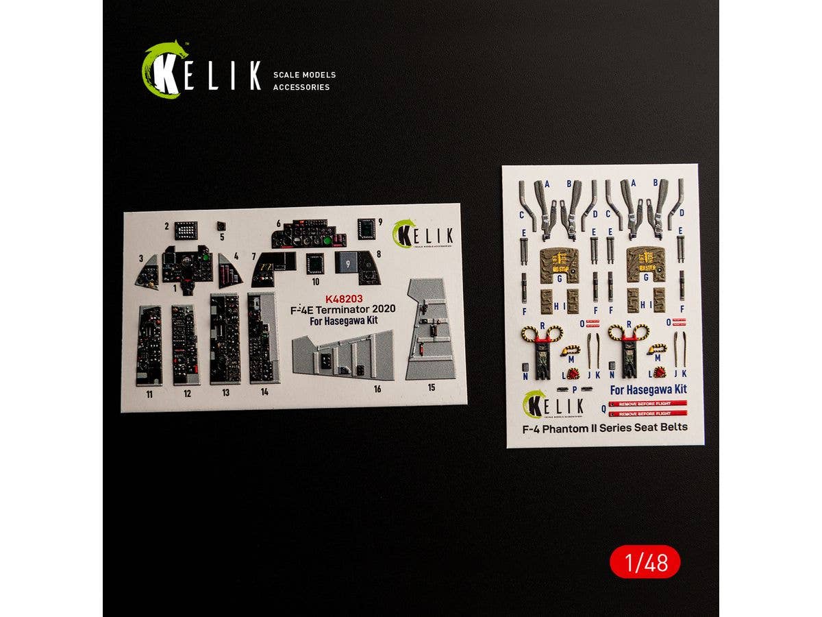 1/48 F-4E ターミネーター 2020内装3Dデカール (ハセガワ用)