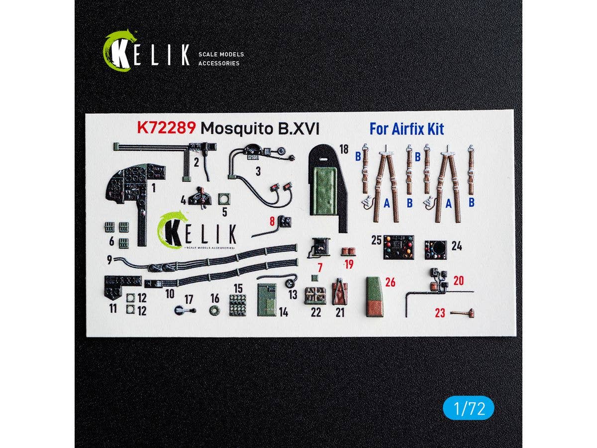 1/72 モスキート B.XVI 内装3Dデカール (エアフィックス用)