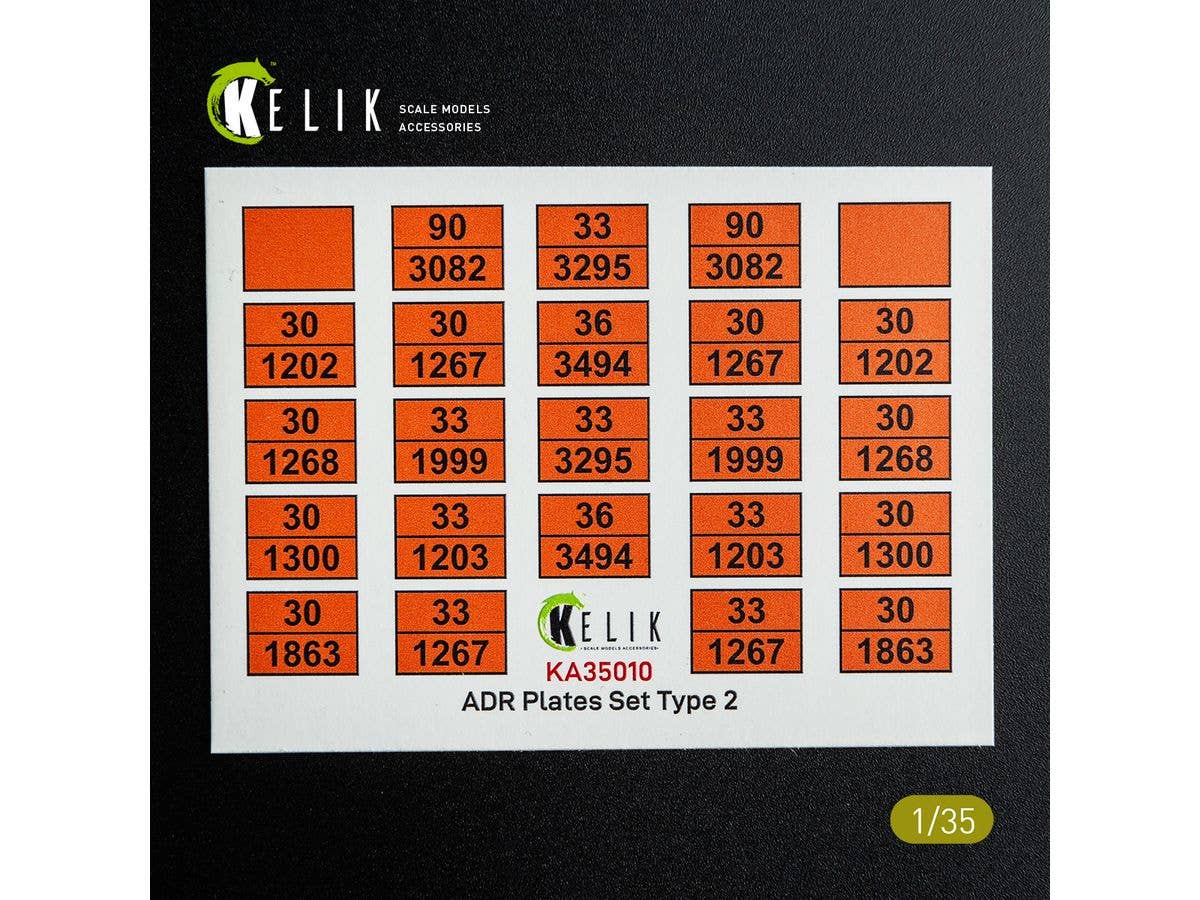 1/35 ADRプラカード 3Dデカールセット 2
