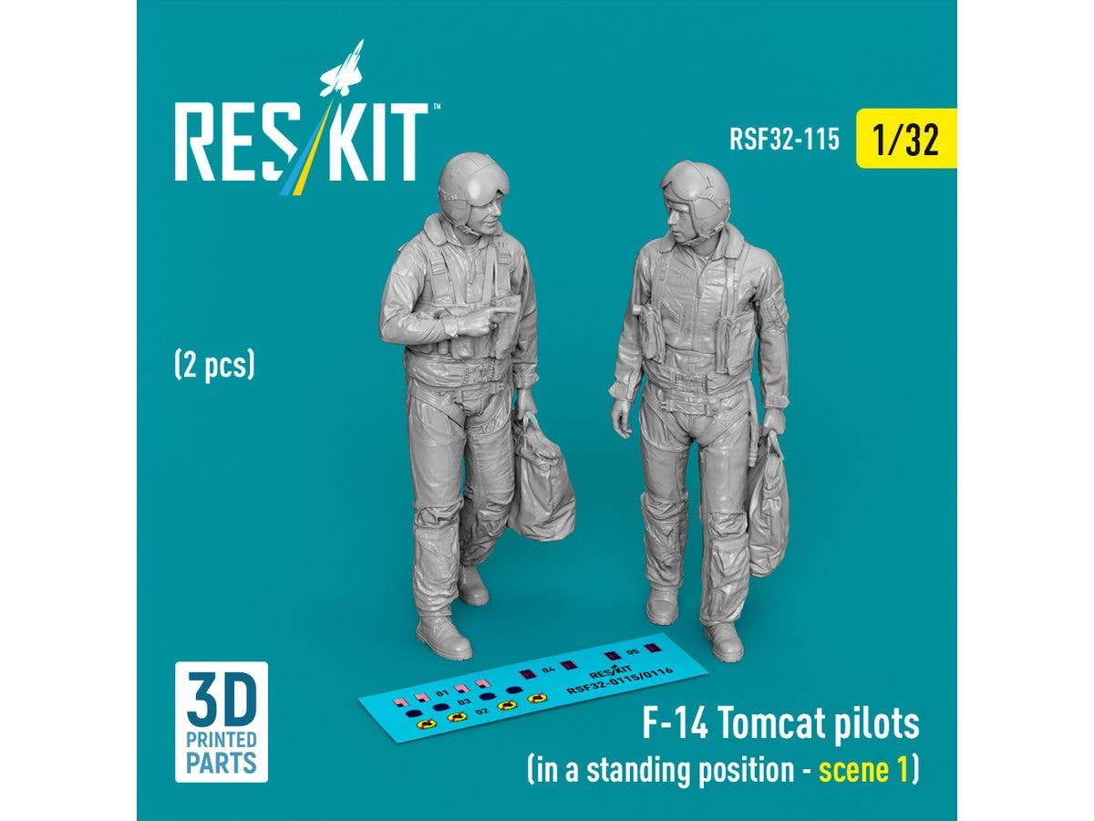 1/32 F-14 パイロット 立姿勢1 (2体入)