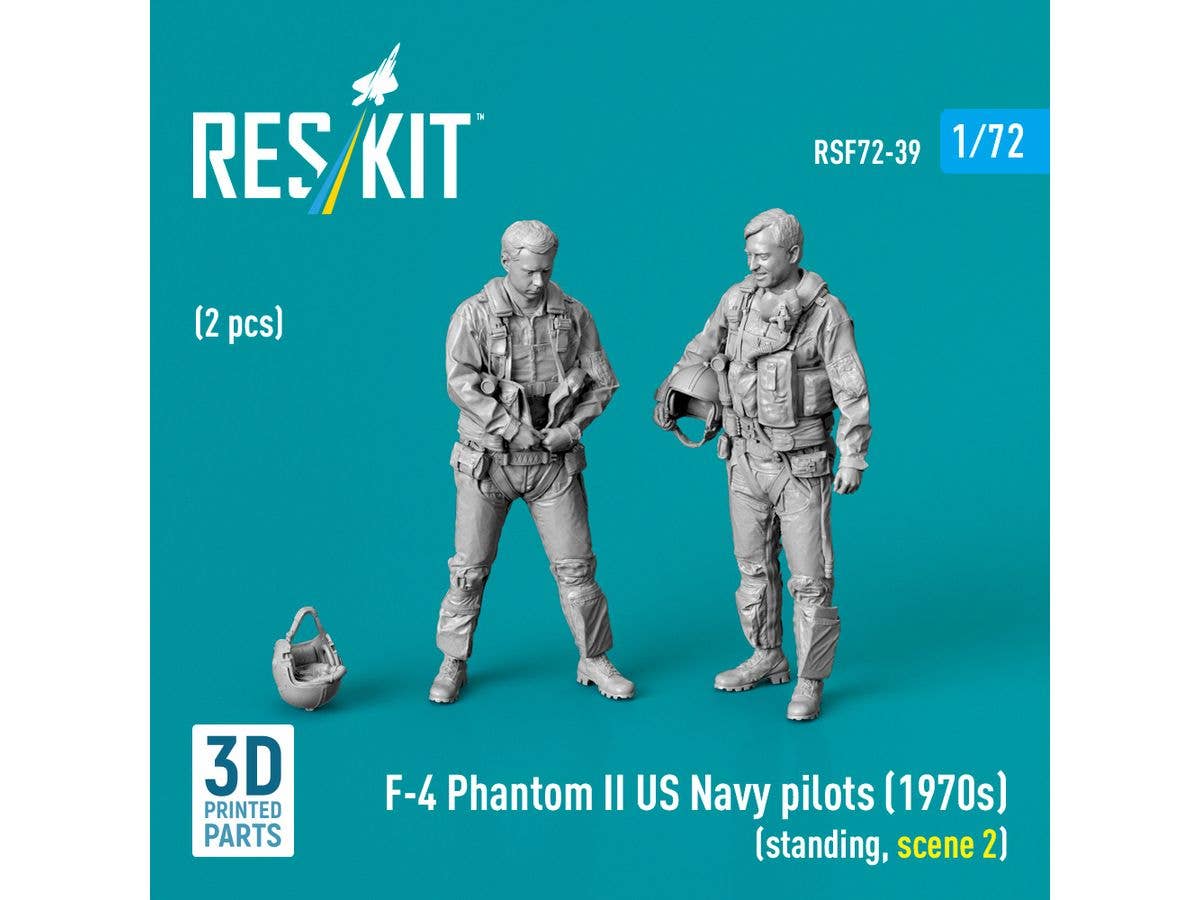 1/72 F-4 ファントムII 1970年代米海軍パイロット 立姿勢2 (2体入)