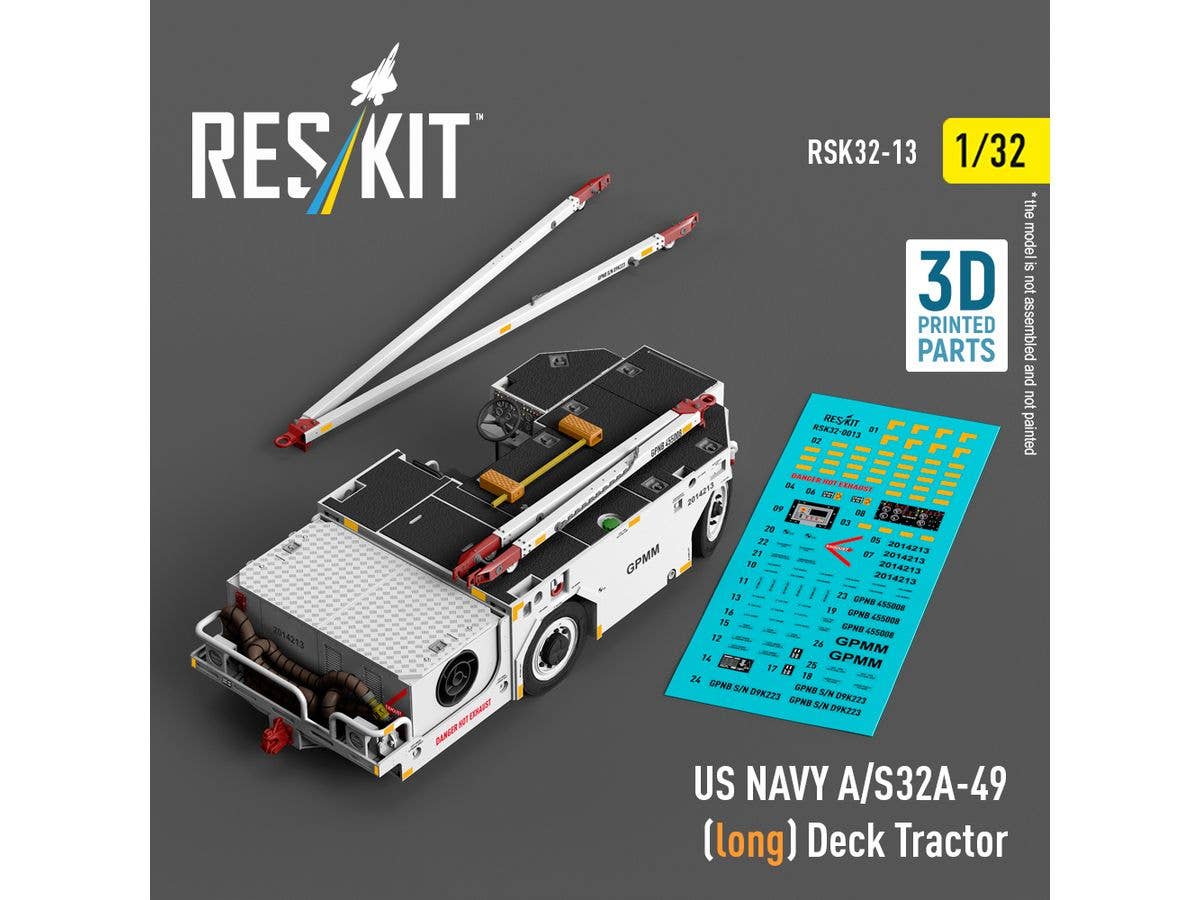 1/32 アメリカ海軍 A/S32A-49 艦載牽引トラクターw/エアスターター