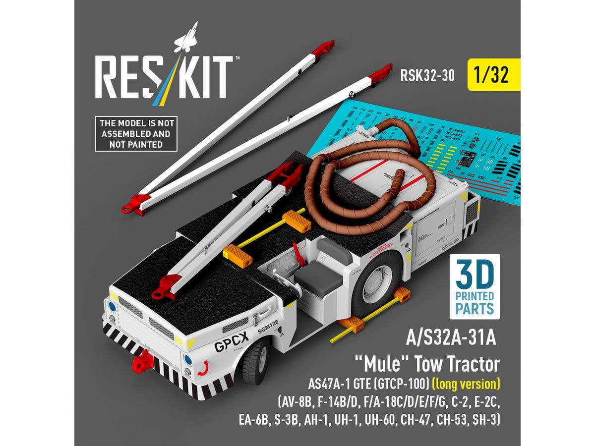 1/32 米海軍 A/S32A-31A 艦載機牽引トラクター w/AS47A-1 GTEエアスターター