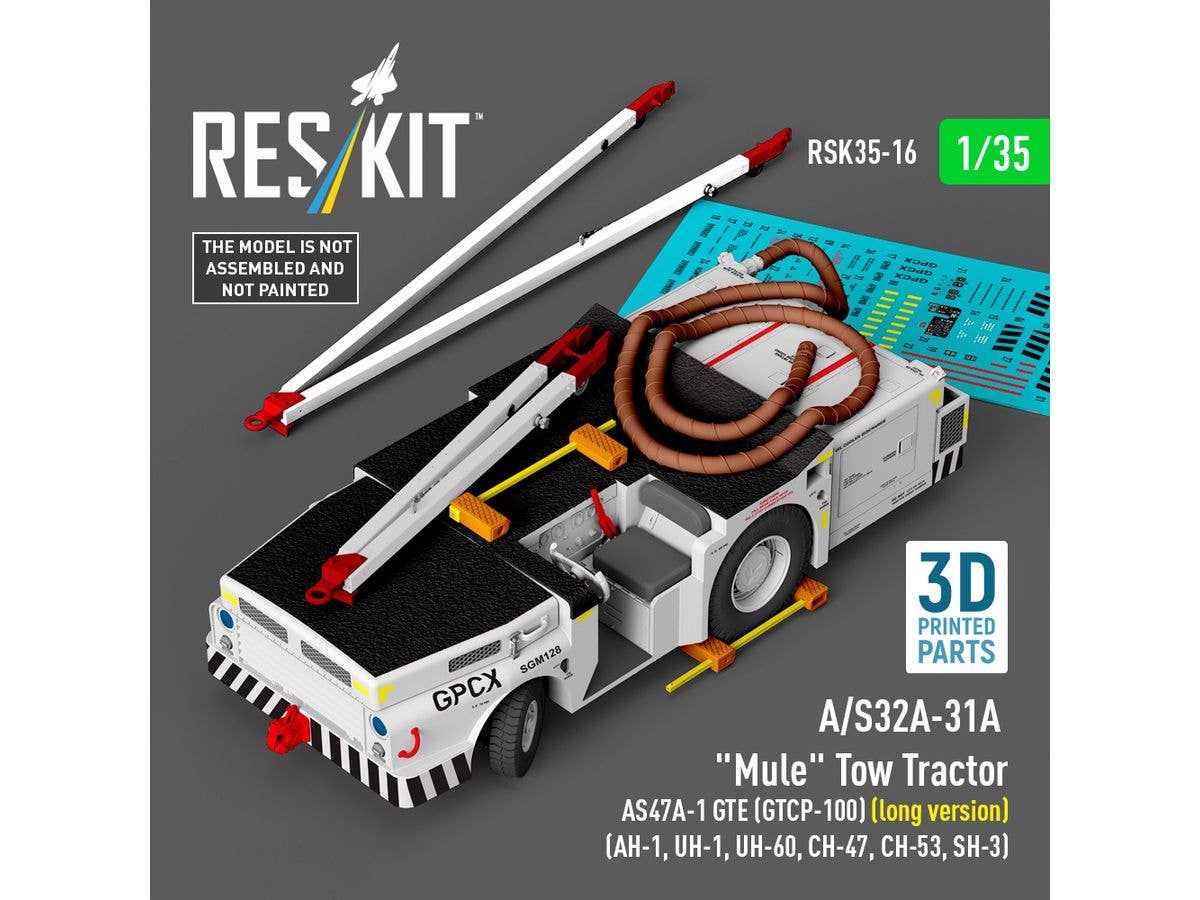 1/35 米海軍 A/S32A-31A 艦載機牽引トラクター w/AS47A-1 GTEエアスターター