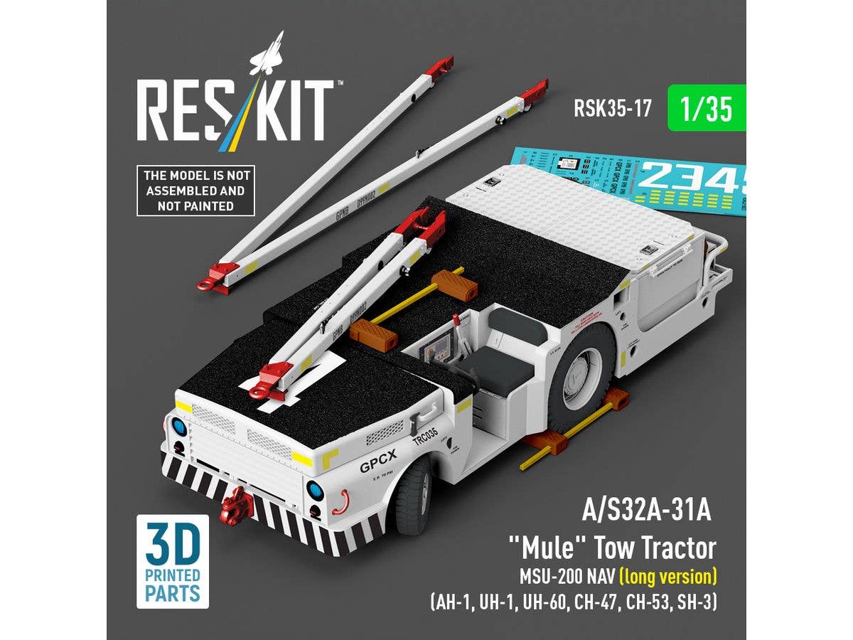 1/35 米海軍 A/S32A-31A 艦載機牽引トラクター w/MSU-200 NAVエアスターター