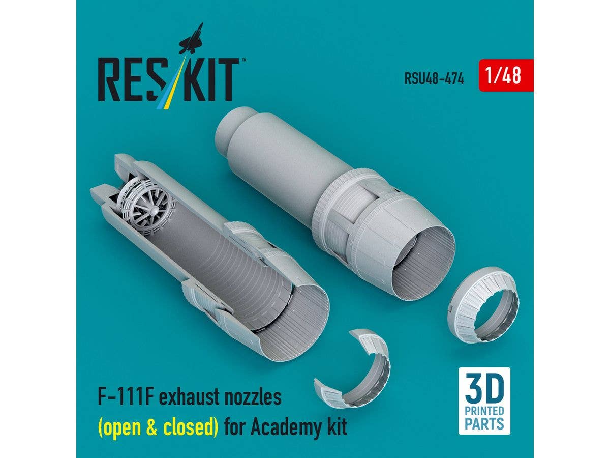 1/48 F-111F アフターバーナー (開・閉状態)(アカデミー用)
