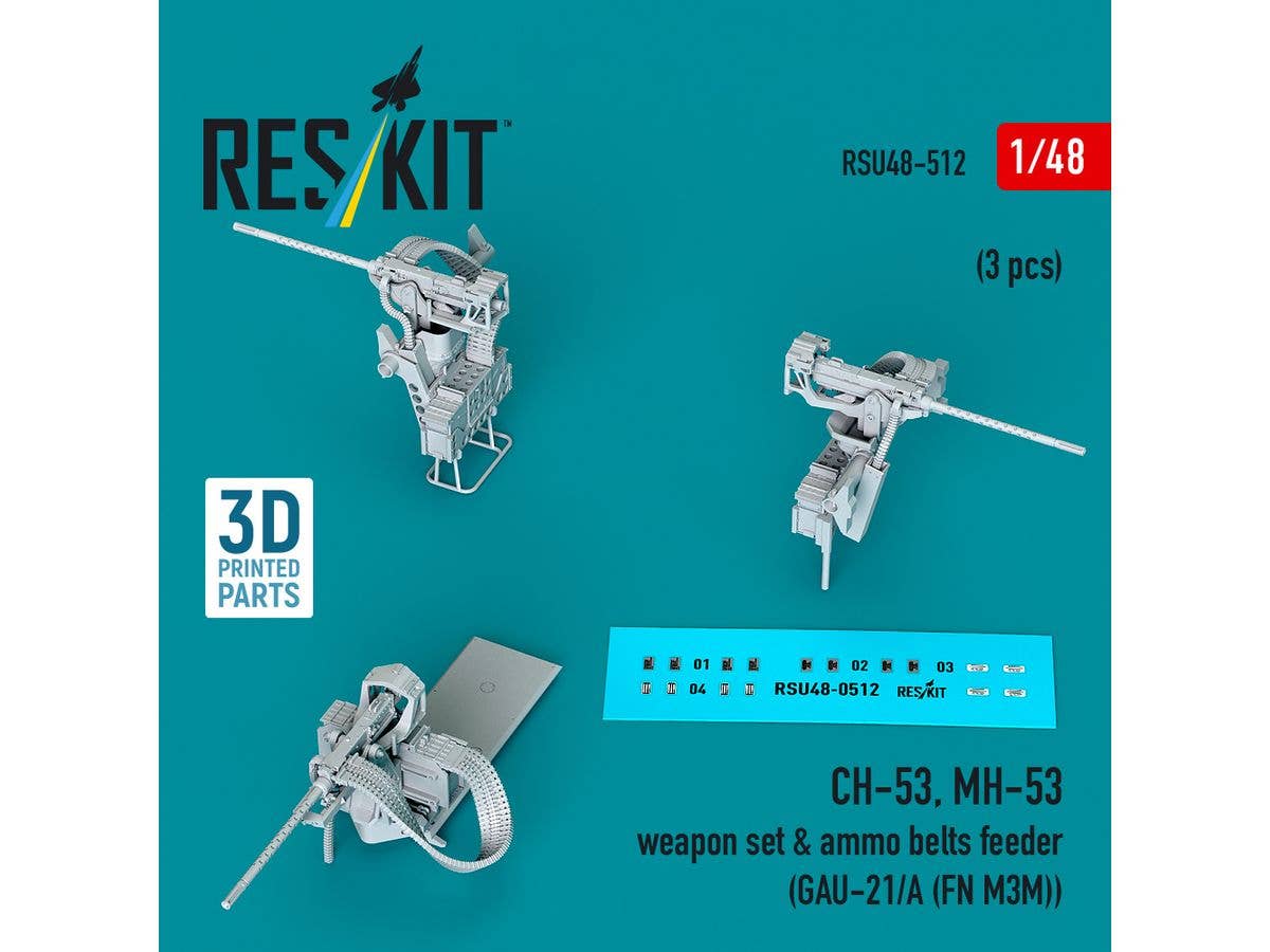 1/48 CH-53、MH-53 武装セット (GAU-21/A) (FN M3M) (3個入)