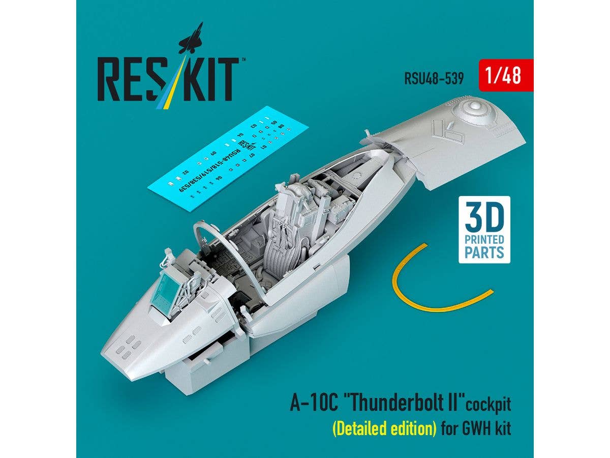 1/48 A-10C コックピット w/立体計器盤・コンソール (グレートウォール用)