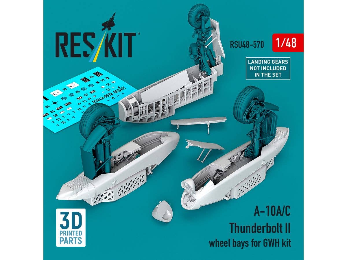 1/48 A-10A/C 着陸装置格納庫 (グレートウォール用)