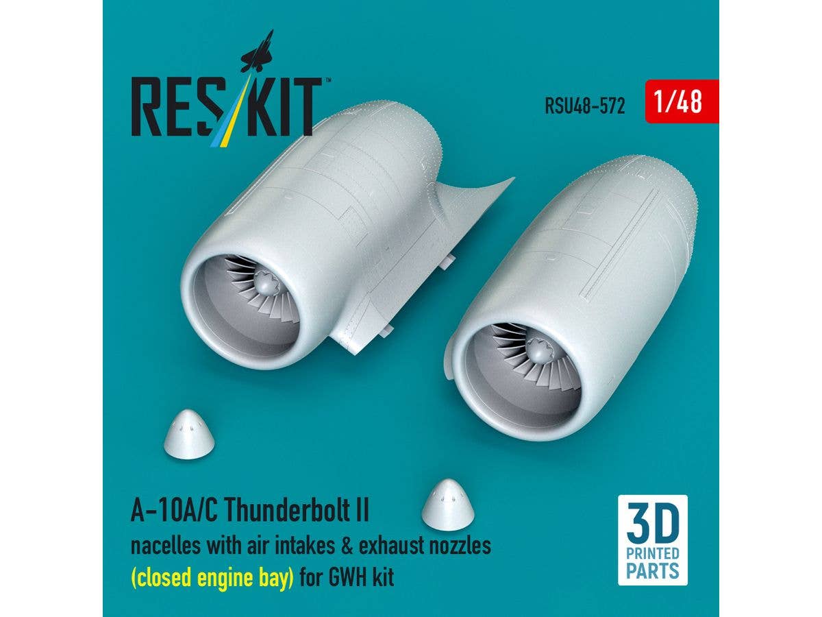 1/48 A-10A/C サンダーボルトIIエンジンナセル (閉状態)(グレートウォール用)