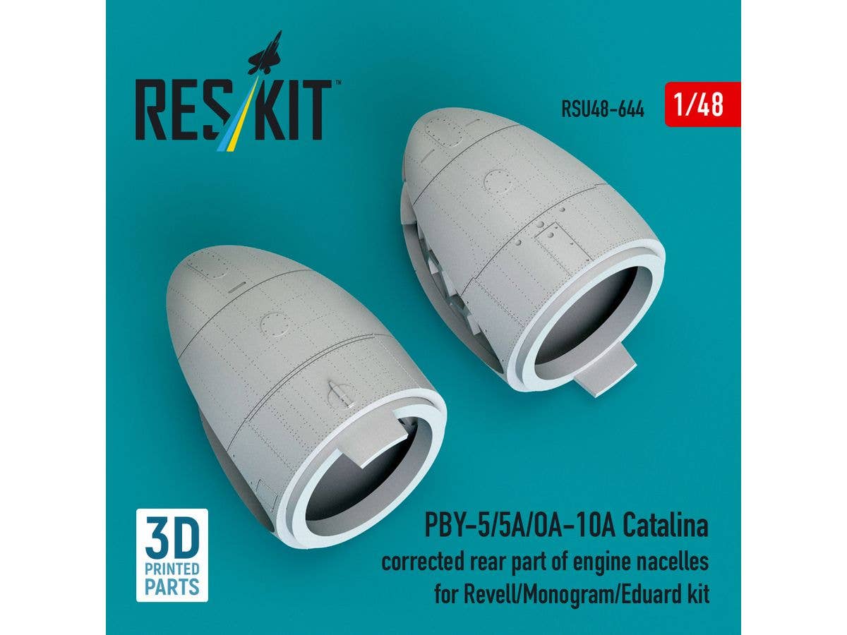 1/48 PBY-5/5A、OA-10A修整エンジンナセル後部 (レベル・エデュアルド用)