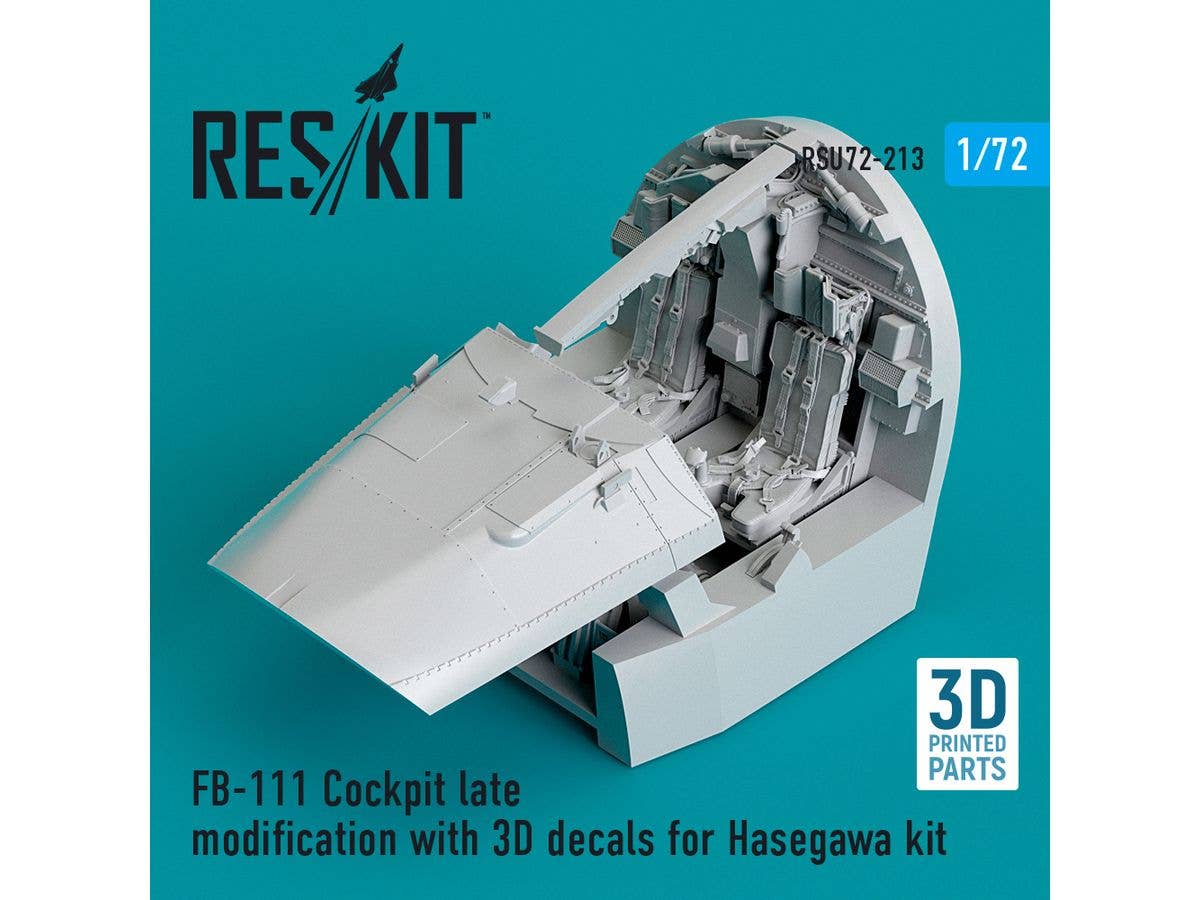 プラモデル　1/48 FB-111 コックピット(初期) w/内装3Dデカール ホビーボス用 ディティールアップパーツ [RSKU48-0169] 駿河屋 - 【買取】1/48 FB-111 コックピット(初期) w/内装3D
