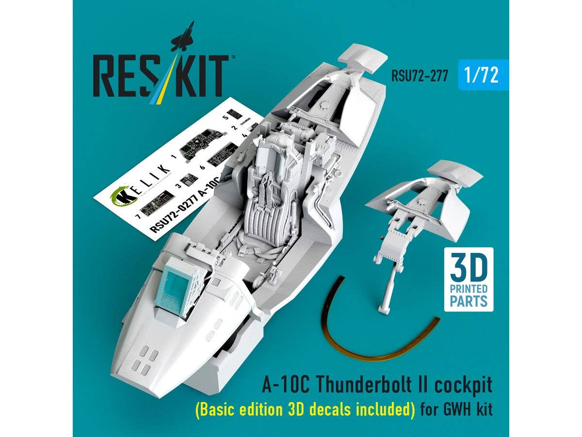 1/72 A-10C コックピットw/3D内装デカール (グレートウォール用)