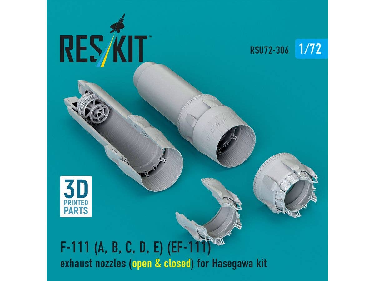 1/72 F-111A/B/C/D/E、EF-111 アフターバーナー (開・閉状態) (ハセガワ用)