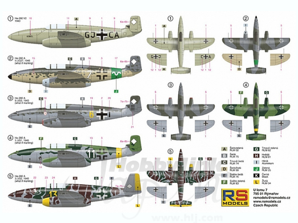 1/72 ハインケル He-280 V2