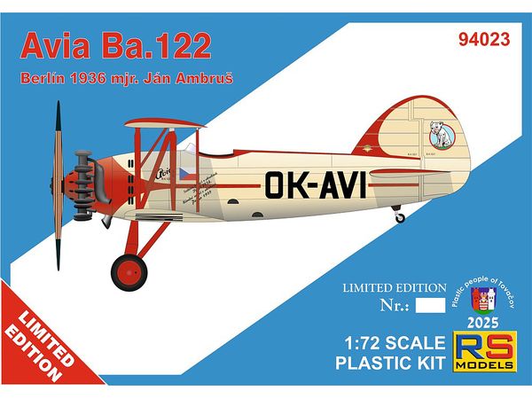 1/72 アヴィア Ba.122 ベルリン 1936 リミテッドエディション