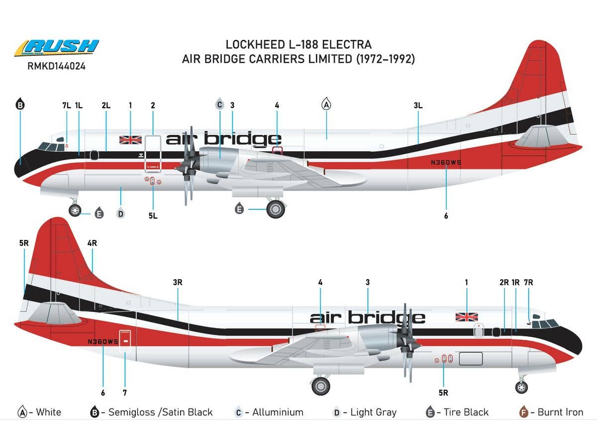 1/144 L-188 エア・ブリッジ・キャリアズデカール