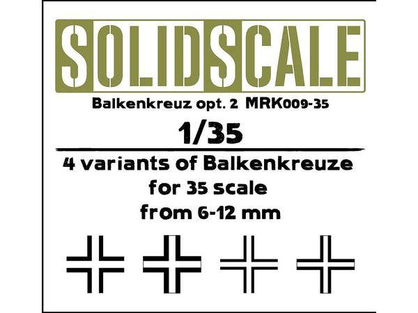 1/35 ソリッドスケール:バルケンクロイツ 2 (6 - 12mm/4種)