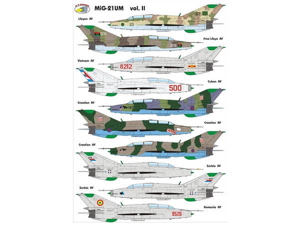 1/72 MiG-21UM "モンゴルB" デカール Vol.II