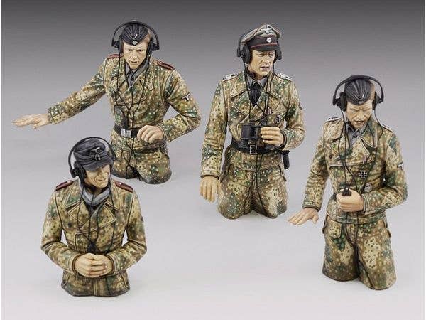 1/48 WWII ドイツ 車上の戦車兵セット(4体入)