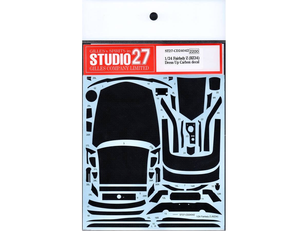 1/24 Fairlady Z (RZ34) Dress Up Carbon decal