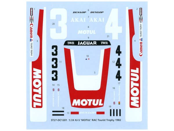 1/24 XJ-S "MOTUL" RAC Tourist Trophy 1982 (ハセガワ用)