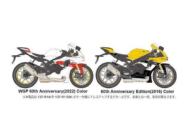 1/12 YZF-R1M 60th Dress Up デカール