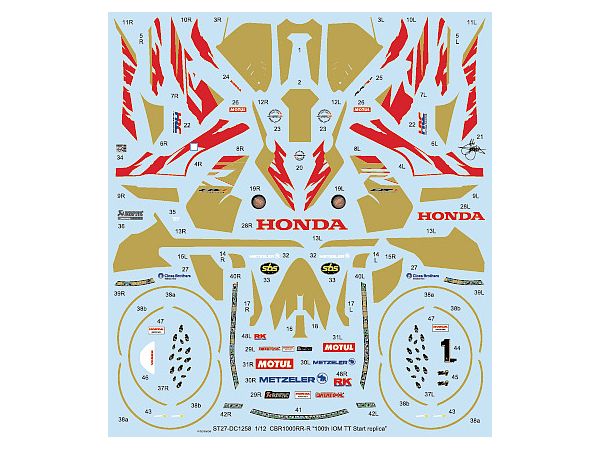 1/12 CBR1000RR-R 100th IOM TT Start replica