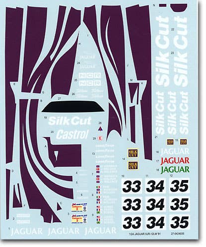 1/24 ジャガー XJR-12 ル・マン 1991 デカール