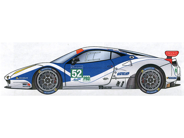 1/24 フェラーリ F458 RAM Racing #52/53 LM 2014 トランスキット