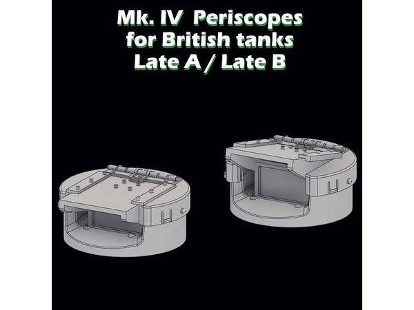 1/35 イギリス戦車用MK.IV潜望鏡 (後期型Aタイプ・Bタイプ x 各4個入)