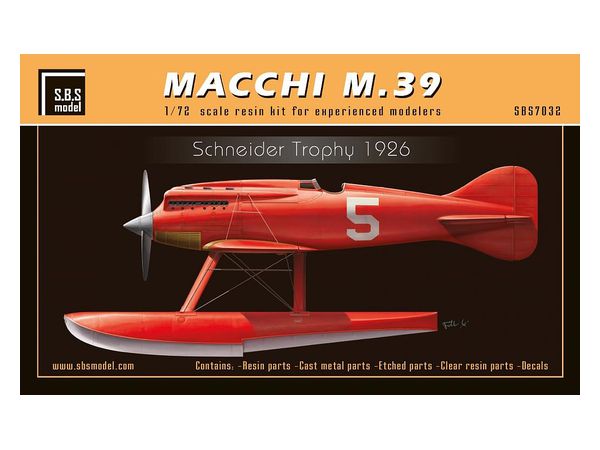 1/72 マッキ M.39 1926年 シュナイダー・トロフィー 優勝機