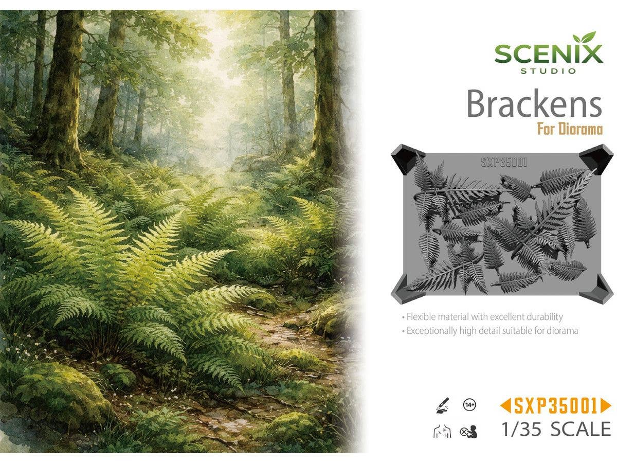 1/35 ジオラマアクセサリー シダの葉