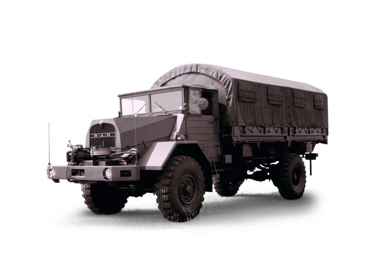 1/87 LKW トラック 5t gl (MAN 630 L2AE) ピックアップ幌付