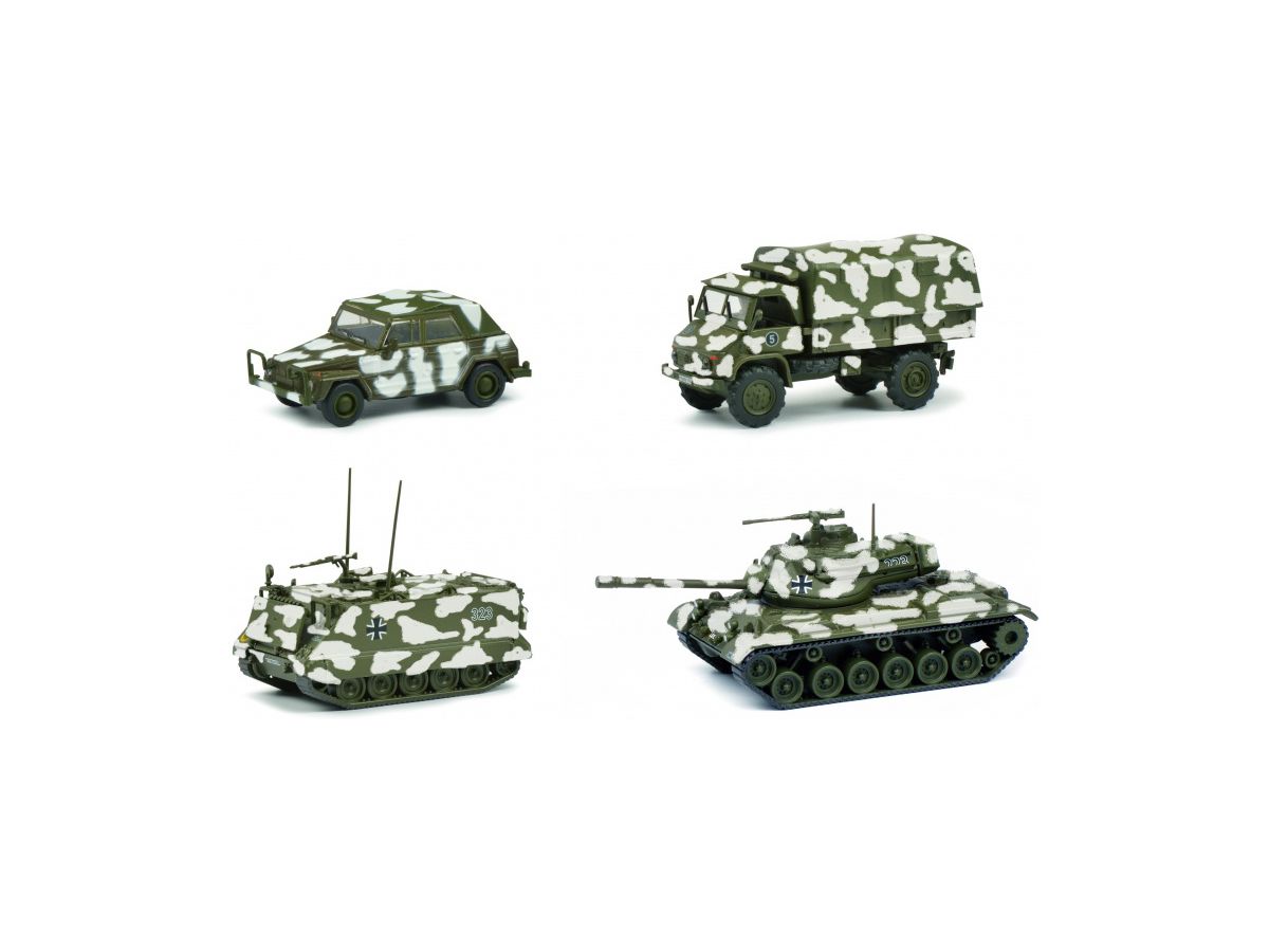 1/87 ウィンターカモフラージュセットM113, M47, ウニモグ S404, VW キューベル