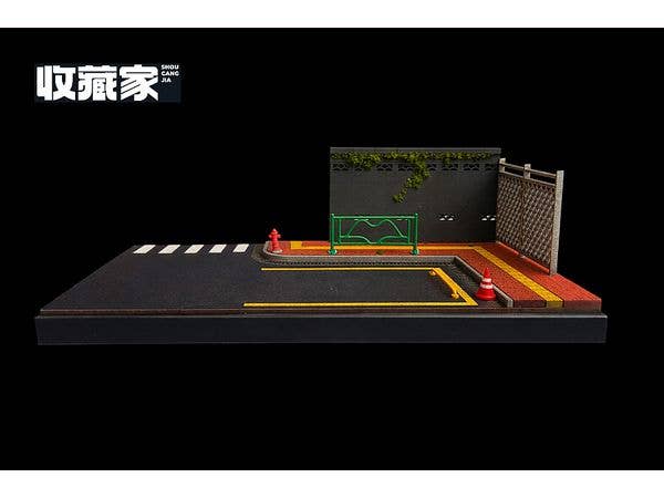 1/64 都市情景 路上駐車スペース クリアケース付