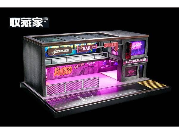 1/64 パンクスタイル駐車場 ライト付