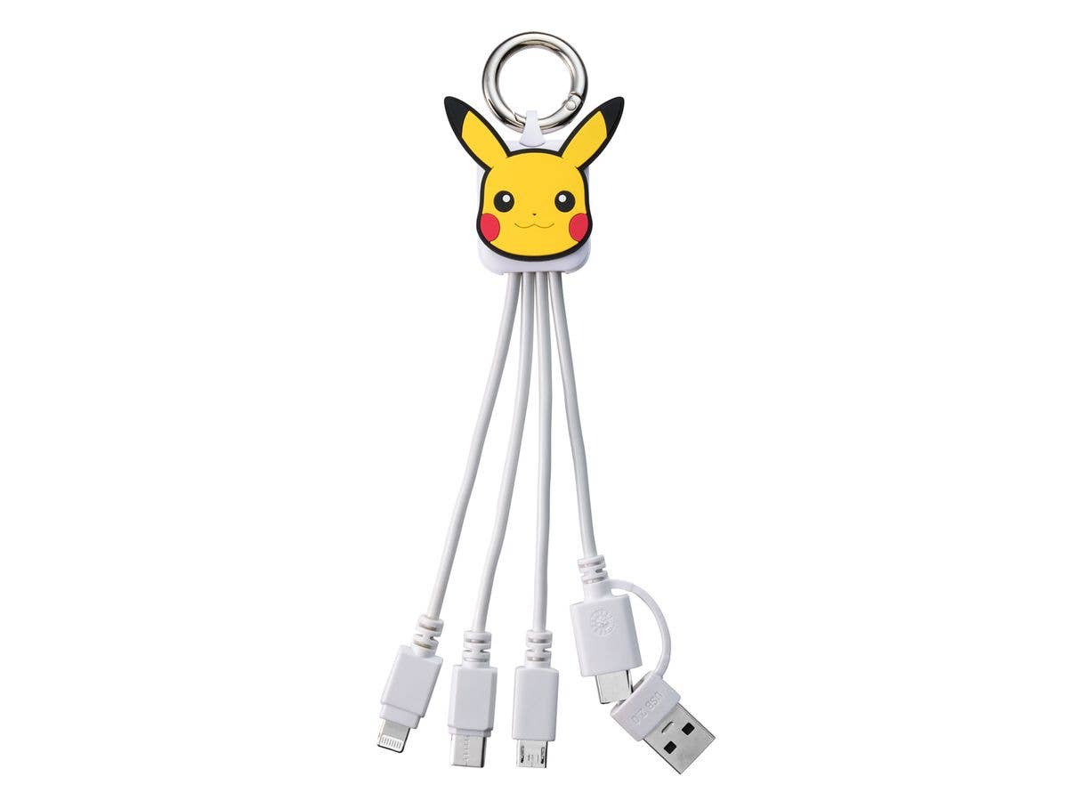 ポケモン 3in2 マルチ充電ケーブル ピカチュウ 2