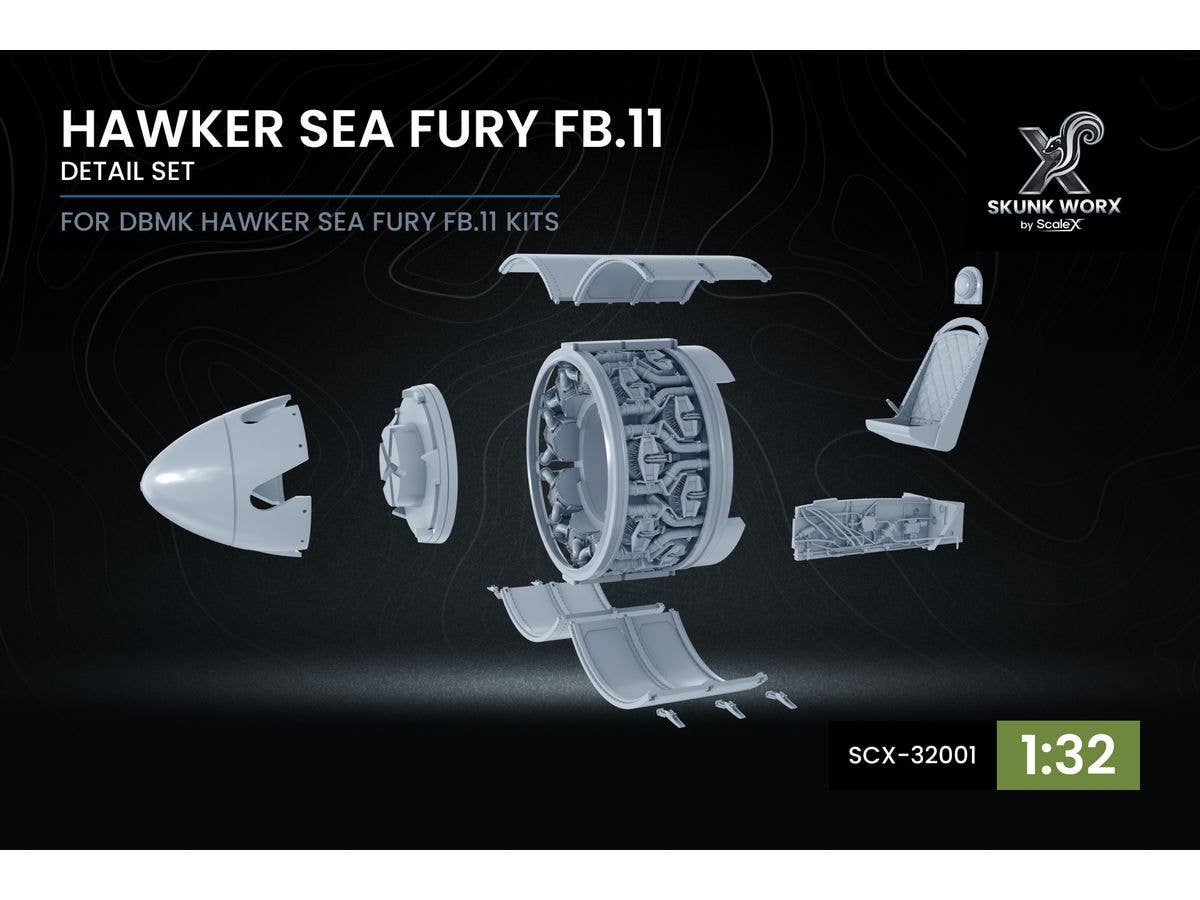 1/32 ホーカー シーフュリー FB.11ディテールセット (DBMK用)