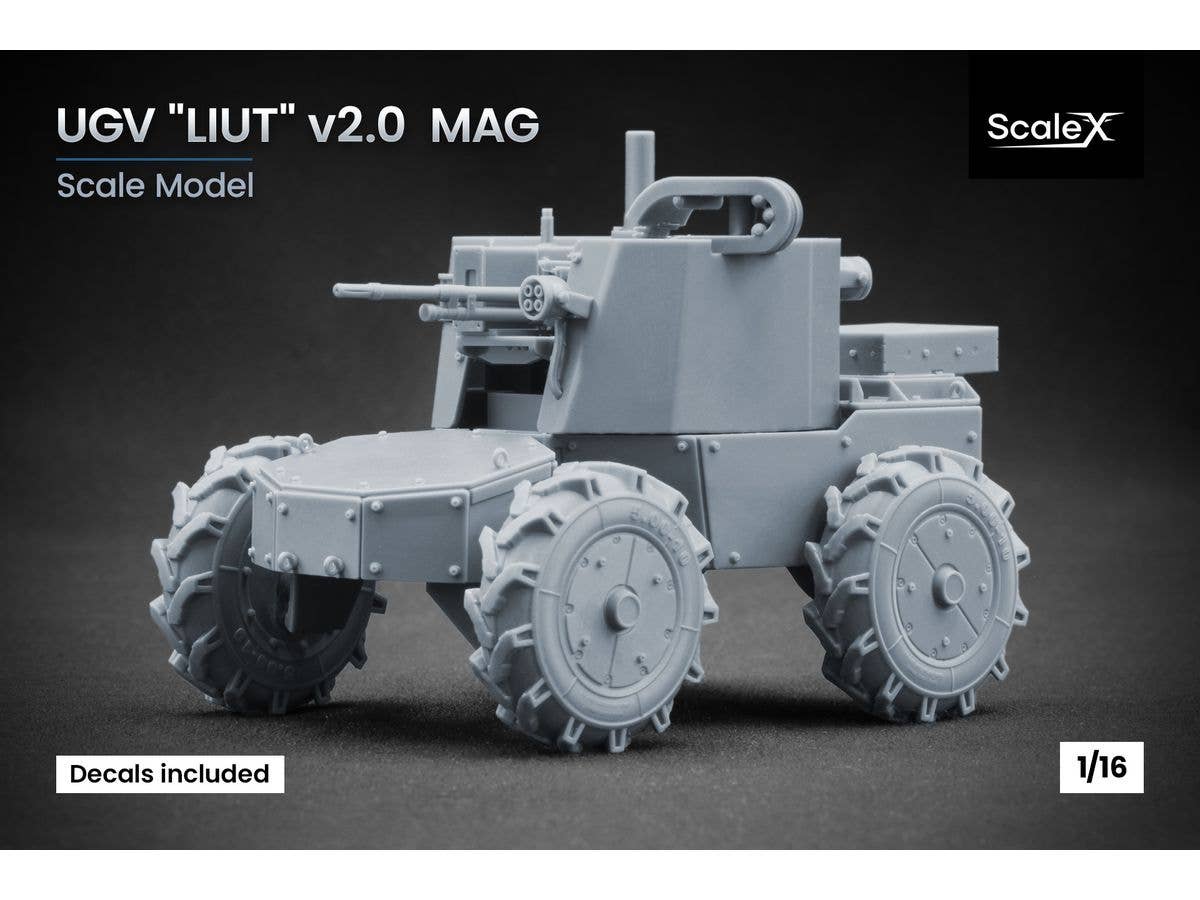 1/16 UGV Liut v2.0ロボット車両 FN MAG機関銃装備