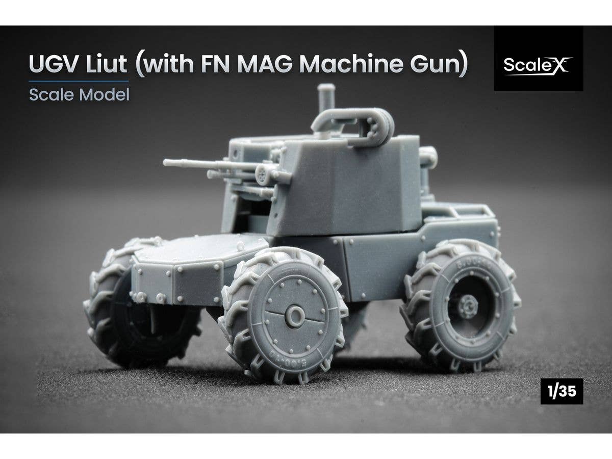 1/35 UGV Liut ロボット車両FN MAG機関銃装備 (1個入)