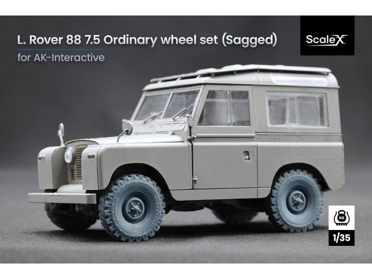 1/35 HMMWV MT/R 自重変形ホイールセット (24ボルトタイプ) (5個入) (汎用)