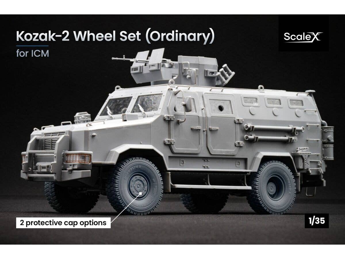 1/35 ウクライナ軍 装甲車 コザック-2 ホイールセット (5個入) (ICM用)