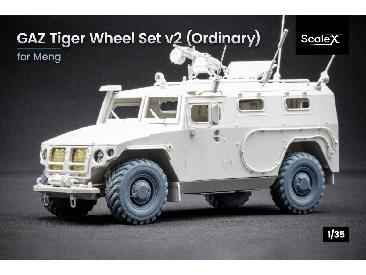 1/35 GAZ 高機動装甲車 タイガーホイールセット v2 (5個入) (モンモデル用)