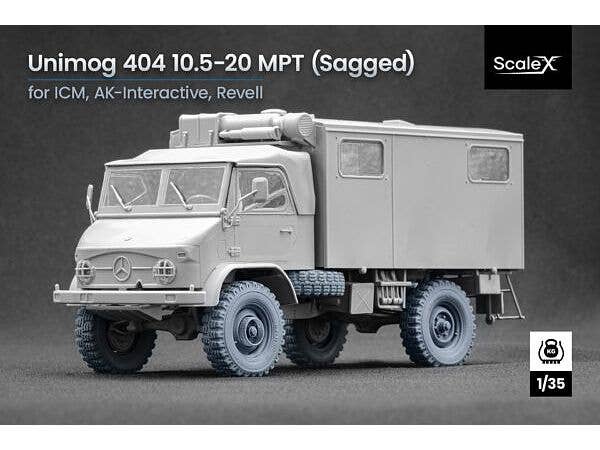 1/35 ウニモグ 404 10.5-20 MPT 自重変形ホイールセット (5個入) (ICM、AK、レベル用)