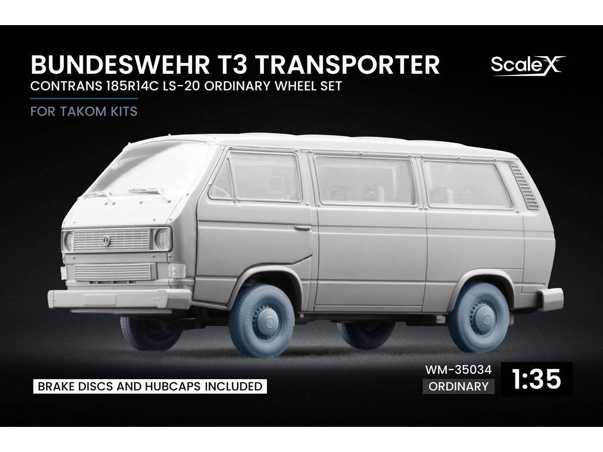1/35 ドイツ連邦軍 T3 トランスポーターホイールセット (5個入) (タコム用)