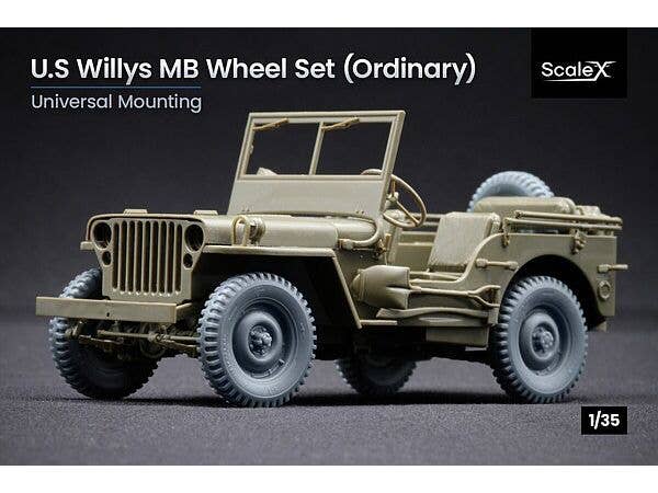 1/35 米陸軍 1/4トン ユーティリティ トラックホイールセット (5個入) (汎用)