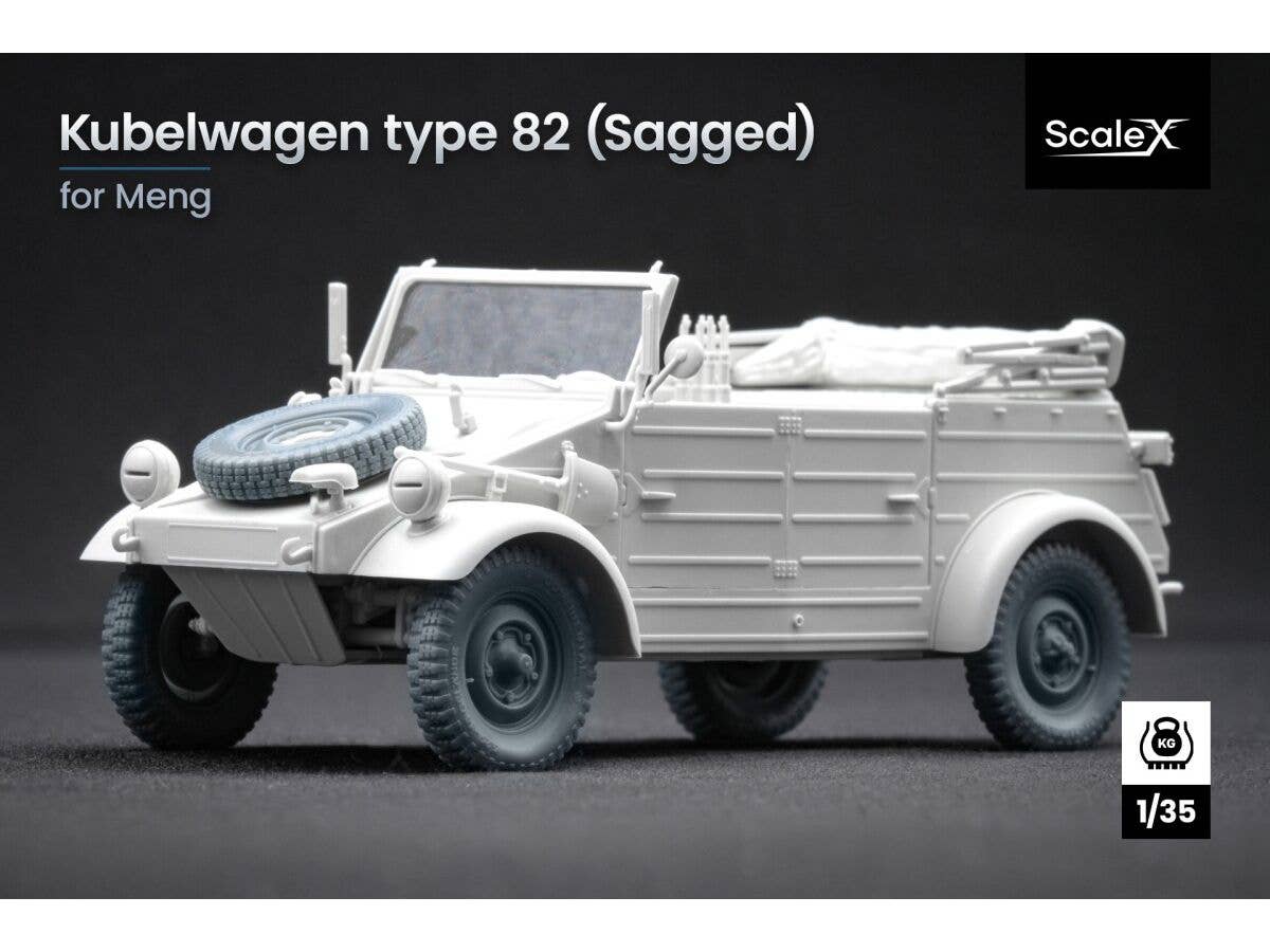 1/35 ドイツ Pkw.K1 キューベルワーゲン 82型自重変形ホイールセット (5個入) (モンモデル用)